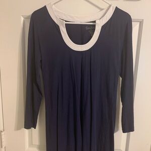 Lilly Pulitzer Navy Dress with White Trim